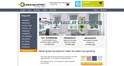 Desktop Screenshot of gardinshoppen.dk